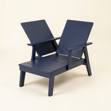 Elm Dale Outdoor Lounge Chair - Navy (synthetic illustration; no displayed measurements)