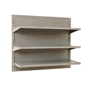 Clay Bend Empty Wall-Mounted Tool Organizer Panel - Gray