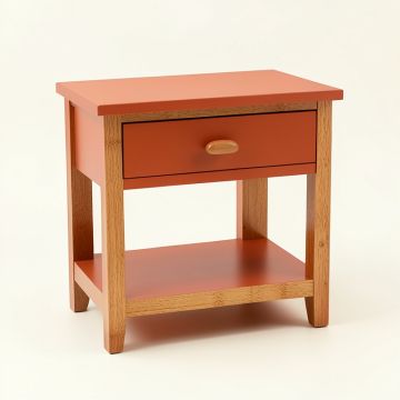 Holly Dell Nightstand - Terracotta (synthetic illustration; no displayed measurements)