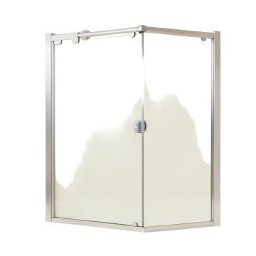 Ferrara 68 '' W X 73.5 '' H Single Sliding Frameless Shower Door With Rollerdisk™ Technology