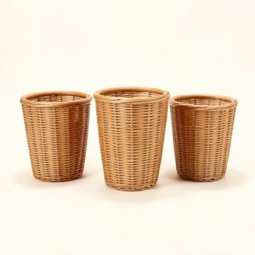 Heiden 3 - Piece Polyrattan Cachepot Set (synthetic illustration; no displayed measurements)