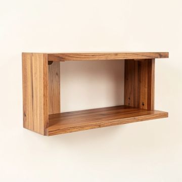 Byromville 23.7 '' W X 7.2 '' H X 18.4 '' D Solid Wood Wall Mounted Bathroom Shelves (synthetic illustration; no displayed measurements)