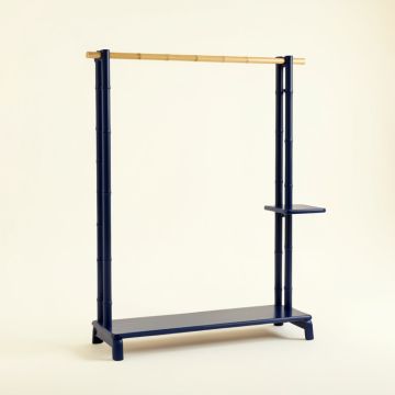 Alder Bridge Empty Garment Rack - Navy (synthetic illustration; no displayed measurements)