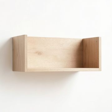 Cedar Crossing Wall-Mounted Shelf - Beige (synthetic illustration; no displayed measurements)