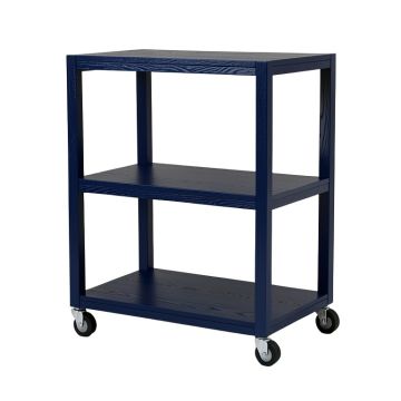 Fern Brook Empty Rolling Workshop Cart - Navy (synthetic illustration; no displayed measurements)