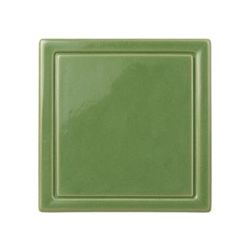 Slate Arc Uninstalled Square Decorative Tile - Green