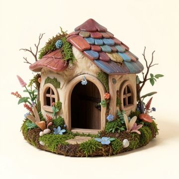 Fairy House Fairy Garden (synthetic illustration; no displayed measurements)