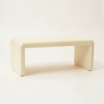 Olive Edge Indoor Bench - Cream (synthetic illustration; no displayed measurements)