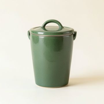 Juniper Bend Storage Canister With Lid - Green (synthetic illustration; no displayed measurements)