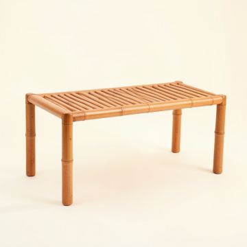 Meadow Bend Indoor Bench - Terracotta (synthetic illustration; no displayed measurements)