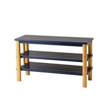 Dawn Branch Shoe Storage Bench - Navy