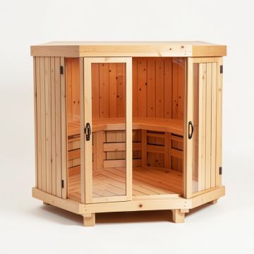 Radiant 3 Person Far Infrared Sauna (synthetic illustration; no displayed measurements)
