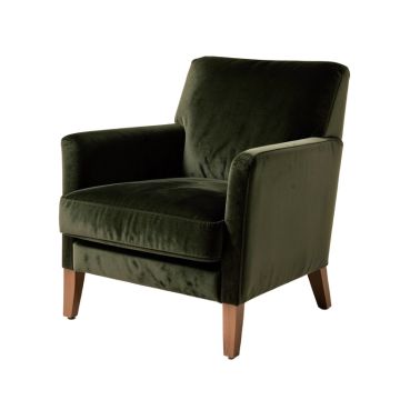 Castaldo 35 '' Wide Velvet Armchair (synthetic illustration; no displayed measurements)