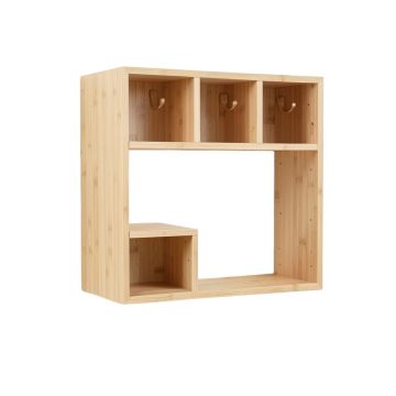 Harbor Crest Wall-Mounted Entryway Organizer Shelf - Beige (synthetic illustration; no displayed measurements)