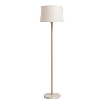 Sage Dale Floor Lamp With A Plain Fabric Shade - Beige