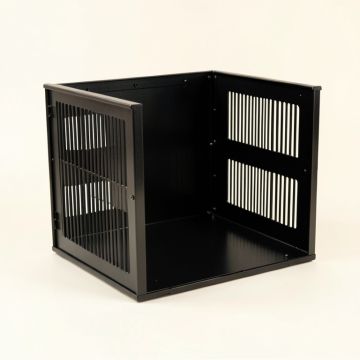 Stone Branch Empty Furniture-Style Pet Crate - Black (synthetic illustration; no displayed measurements)