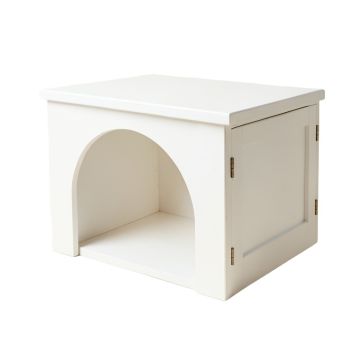 Willow Bluff Empty Furniture-Style Litter Enclosure - White