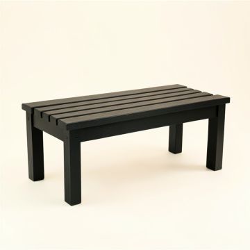 Maple Field Indoor Bench - Black (synthetic illustration; no displayed measurements)