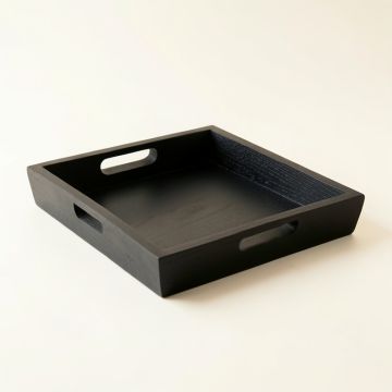 Wren Arc Serving Tray - Black (synthetic illustration; no displayed measurements)