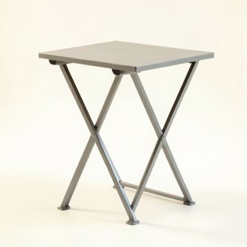 Maple Branch Compact Balcony Table - Gray (synthetic illustration; no displayed measurements)