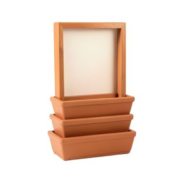 Glen Bluff Empty Vertical Garden Frame - Terracotta