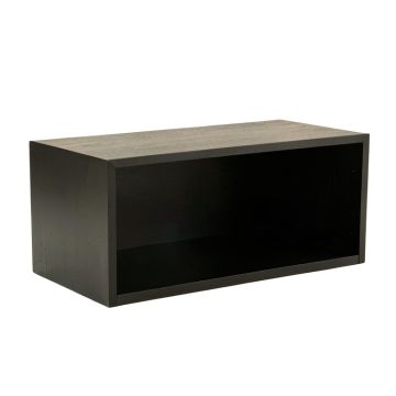 Pine Edge Shoe Storage Bench - Black (synthetic illustration; no displayed measurements)