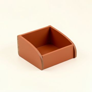 Vale Bend Low Toy Storage Unit - Terracotta (synthetic illustration; no displayed measurements)