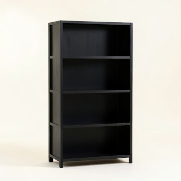 Brook Bluff Freestanding Bookcase - Black (synthetic illustration; no displayed measurements)