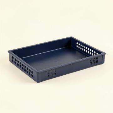 Stone Branch Empty Under-Desk Cable Tray - Navy (synthetic illustration; no displayed measurements)