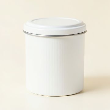 River Dale Storage Canister With Lid - White (synthetic illustration; no displayed measurements)