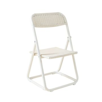 Ash Brook Folding Outdoor Chair - White