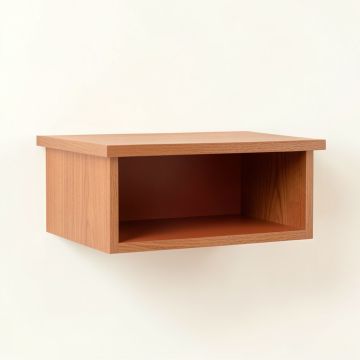 Lake Bend Wall-Mounted Shelf - Terracotta (synthetic illustration; no displayed measurements)