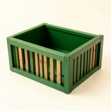Cove Field Empty Furniture-Style Litter Enclosure - Green (synthetic illustration; no displayed measurements)