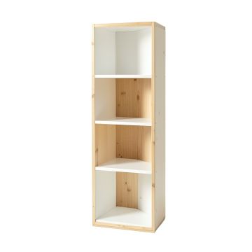 Wren Crossing Narrow Cubby Tower - White