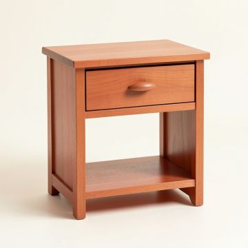 Maple Crest Nightstand - Terracotta (synthetic illustration; no displayed measurements)