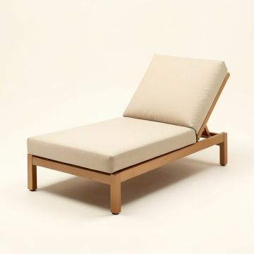 Cartert Outdoor Double Chaise Lounge With Cushion (synthetic illustration; no displayed measurements)