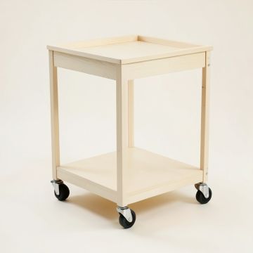 Willow Canyon Empty Rolling Workshop Cart - Ivory (synthetic illustration; no displayed measurements)