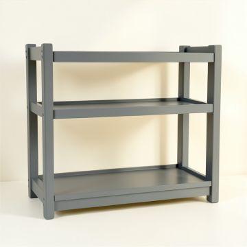 Meadow Arc Empty Countertop Canister Rack - Gray (synthetic illustration; no displayed measurements)