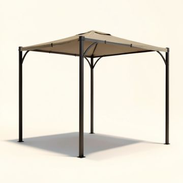 Ripon 10 Ft. W X 8 Ft. D Steel Pergola With Canopy (synthetic illustration; no displayed measurements)