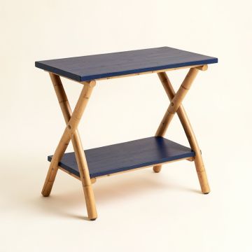 Flint Bridge Side Table - Navy (synthetic illustration; no displayed measurements)