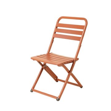 Willow Bridge Folding Outdoor Chair - Terracotta