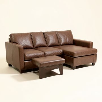 Kaylee 97 '' Wide Left Hand Facing Sofa & Chaise With Ottoman (synthetic illustration; no displayed measurements)