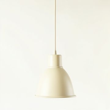Maple Arc Pendant Light Suspended From One Plain Cable - Ivory (synthetic illustration; no displayed measurements)