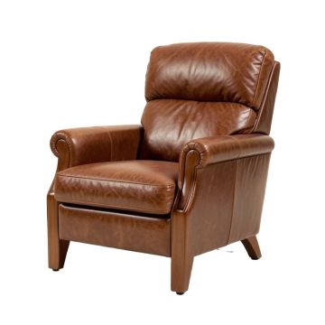 Dustin 28 '' Wide Top Grain Leather Club Chair