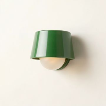 Alder Crest Wall Sconce Mounted On A Plain Wall - Green (synthetic illustration; no displayed measurements)