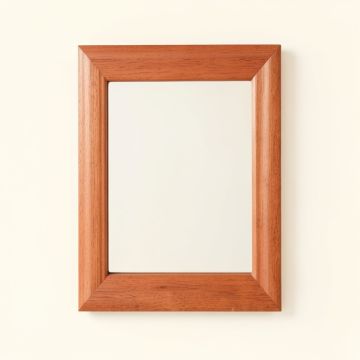 Hill Arc Framed Wall Mirror - Terracotta (synthetic illustration; no displayed measurements)