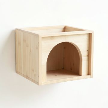 Hill Bend Wall-Mounted Cat Perch - Ivory (synthetic illustration; no displayed measurements)