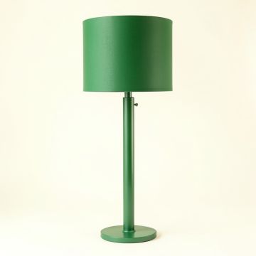 Cedar Brook Floor Lamp With A Plain Fabric Shade - Green (synthetic illustration; no displayed measurements)