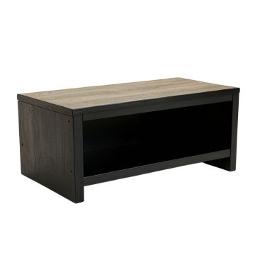 Moss Dale Shoe Storage Bench - Black