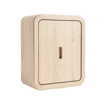 Slate Crossing Wall-Mounted Laundry Cabinet - Beige
